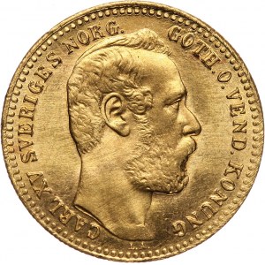 Szwecja, Karol XV Adolf, carolin = 10 franków 1869