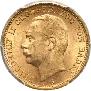 Germany, Baden, Friedrich II, 20 Mark 1912 G, Karlsruhe