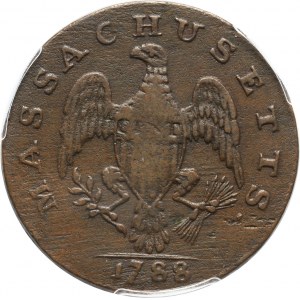 Stany Zjednoczone Ameryki, Massachusetts, cent 1788