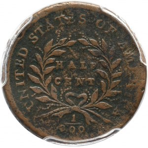 Stany Zjednoczone Ameryki, 1/2 centa 1793, Liberty Cap