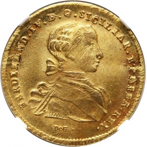 Italy, Naples & Sicily, Ferdinand IV, 6 Ducati 1766