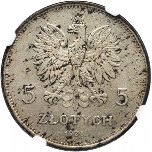 II RP, 5 złotych 1928, Warszawa, Nike