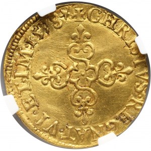 Henryk Walezy (Henryk III), ecu d'or 1578 G, Poitiers