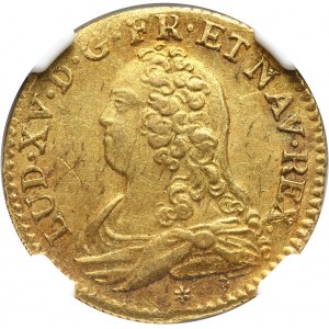 Francja, Ludwik XV, Louis d'or 1732/1 C, Caen