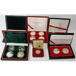 China, lot of 19 silver commemorative coins in boxes