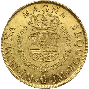 Peru, Ferdynand VI, 8 escudos 1757 LM JM, Lima