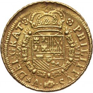 Hiszpania, Filip V, 8 escudos 1701, Sewilla