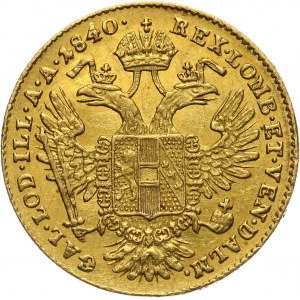 Austria, Ferdinand I, Ducat 1840 E, Karlsburg
