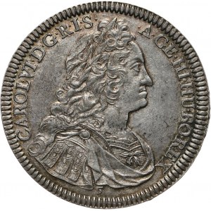 Austria, Karol VI, talar 1737, Hall, stempel nr 5