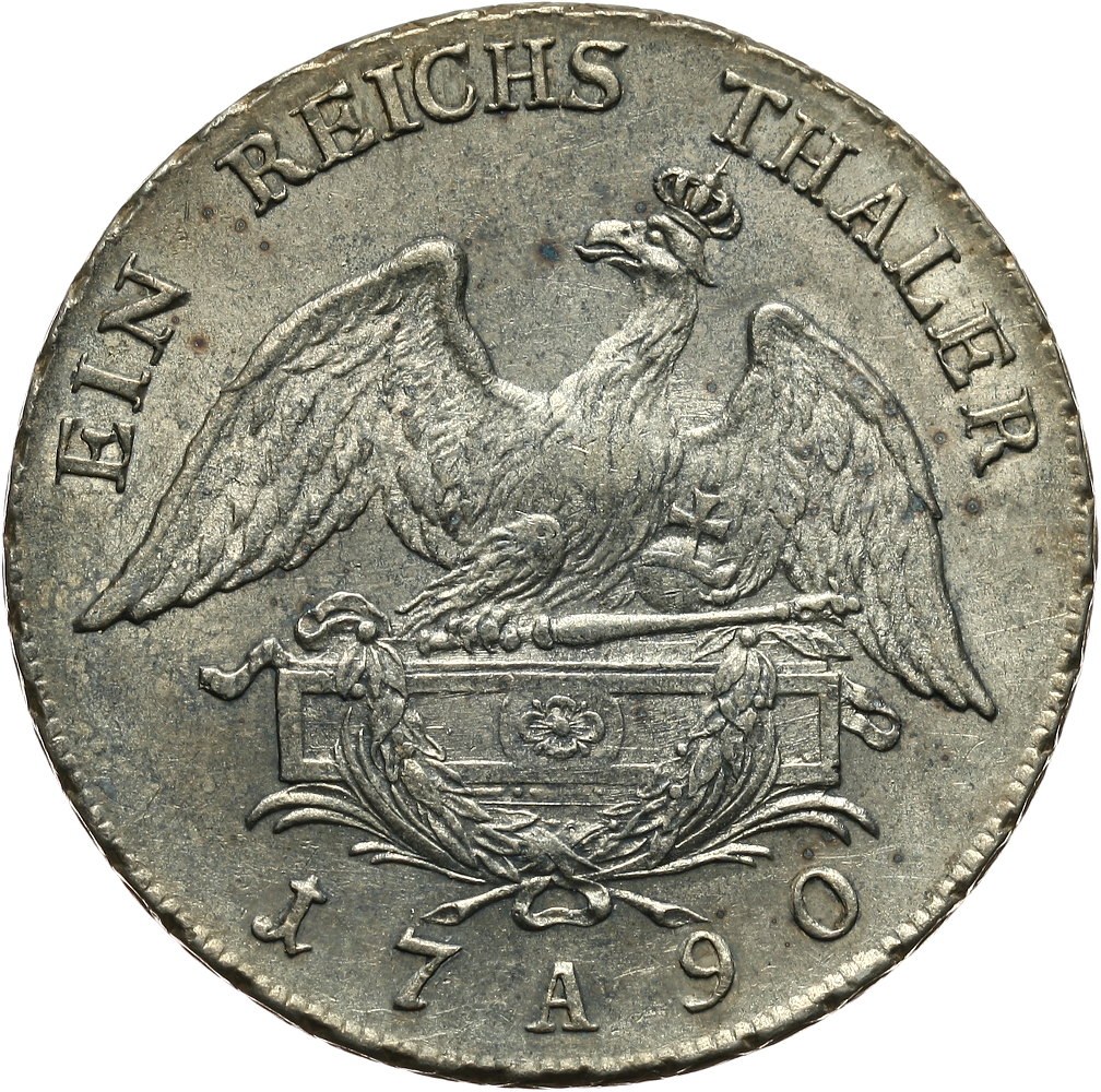 Niemcy Prusy Fryderyk Wilhelm II Talar 1790 A Berlin Aukcja 