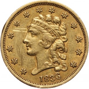USA, 2 1/2 Dollars 1836, Philadelphia