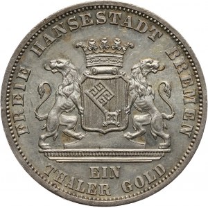 Niemcy, Brema, talar 1871 B, Hanower, Zwycięstwo nad Francją
