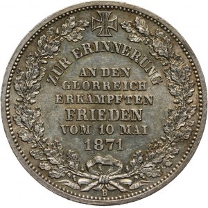 Niemcy, Brema, talar 1871 B, Hanower, Zwycięstwo nad Francją