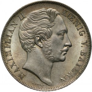 Germany, Bavaria, Maximilian II, 2 Gulden 1848, Munich