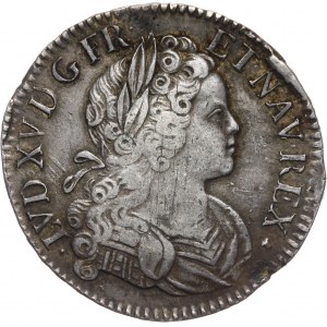 Francja, Ludwik XV, Écu de Navarre 1718 M, Tuluza
