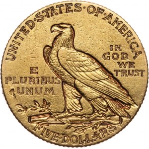 Stany Zjednoczone Ameryki, 5 dolarów 1908 S, San Francisco
