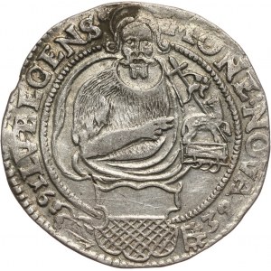 Niemcy, Lubeka, talar 1632, z tytulaturą Ferdynanda II, Jan Chrzciciel