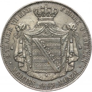Niemcy, Saksonia-Altenburg, Józef, 2 talary (3 1/2 Guldena) 1843 G