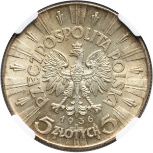 II RP, 5 złotych 1936, Warszawa, Józef Piłsudski