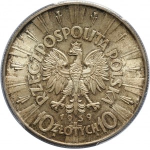 II RP, 10 złotych 1939, Warszawa, Józef Piłsudski