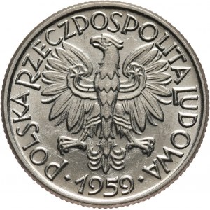 PRL, 2 złote 1959, Jagody, PRÓBA, nikiel