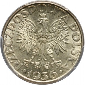 II RP, 2 złote 1936, Warszawa, żaglowiec