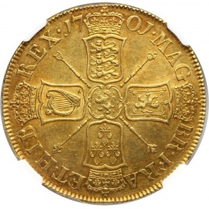 Great Britain, William III, 5 Guineas 1701, London