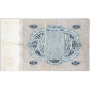 Finland, 5000 Markkaa 1939 (1940), number A033692