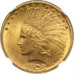 USA, 10 Dollars 1908, Philadelphia