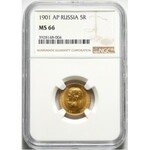 Russia, Nicholas II, 5 Roubles 1901 (АР), St. Petersburg