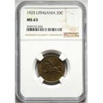Litwa, 20 centów 1925