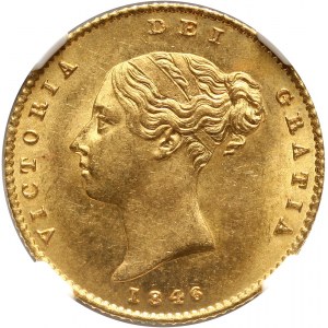 Wielka Brytania, Wiktoria, 1/2 suwerena 1846