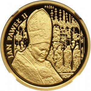 III RP, 100000 złotych 1991, Jan Paweł II, PRÓBA, złoto