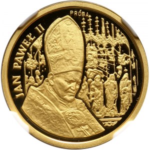 III RP, 50000 złotych 1991, Jan Paweł II, PRÓBA, złoto