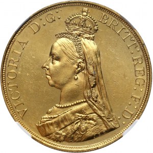 Great Britain, Victoria, 5 Pounds 1887
