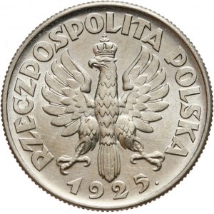 II RP, 2 złote 1925, Londyn, żniwiarka