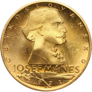 Czechosłowacja, dukat medalowy 1971, Josef Mánes