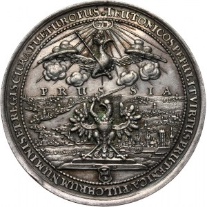 Jan II Kazimierz, medal z 1654 roku, na pamiątkę dwusetnej rocznicy przyłączenia Prus Królewskich do Polski