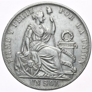 Peru, 1 Sol, 1888.