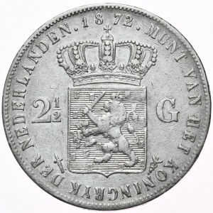Netherlands, 2½ Guilders, 1872.