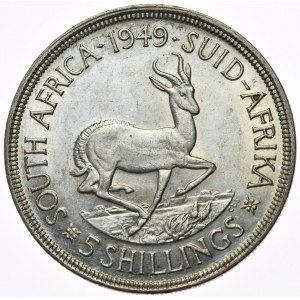 South Africa, 5 Shillings, 1949.