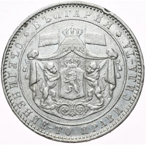 Bulgaria, 5 Left, 1885.