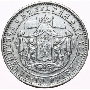 Bulgaria, 5 Left, 1885.