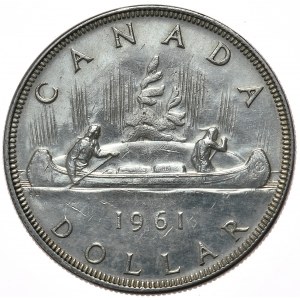 Canada, $1, 1961.