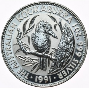 Australia, Kookaburra, 1991, 1 oz.