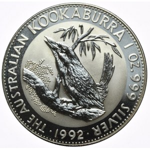 Australia, Kookaburra, 1992r., 1oz.