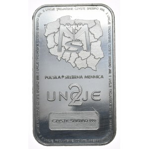 Sztabka 2oz. Srebrna Mennica, FED.