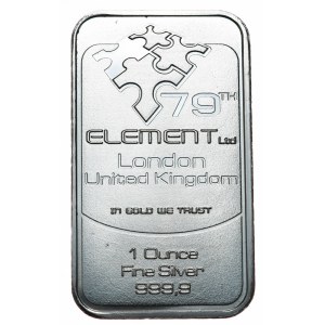 Bar 79 Element, 1oz., 9999 silver