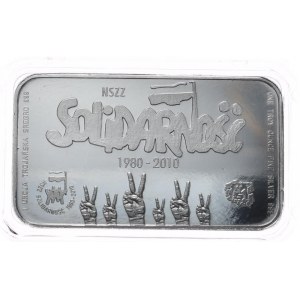 Sztabka 1oz. Srebrna Mennica, Solidarność