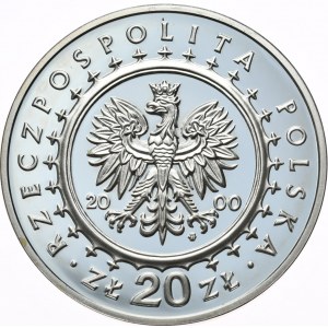 Poland, 20 gold, Wilanow Palace, 2000.